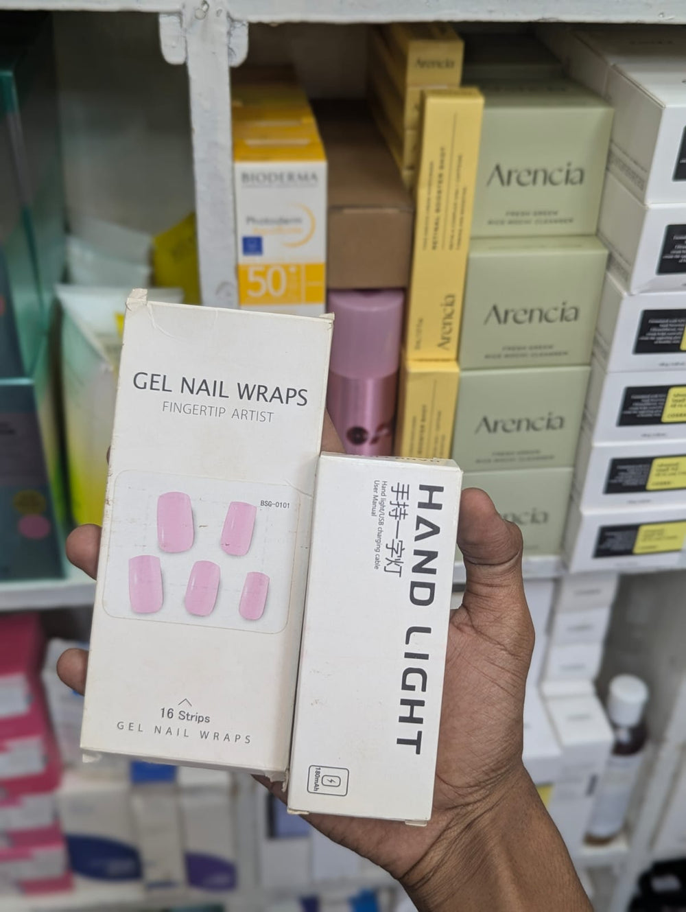 Gel Nail Wraps & Hand Light Set Cosmia.pk