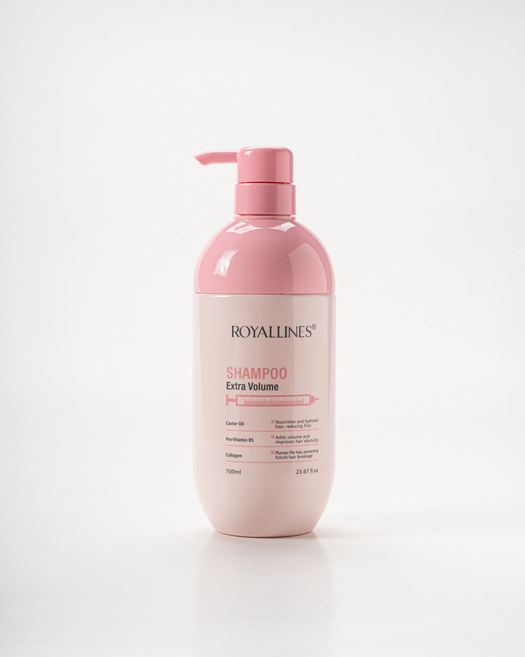 ROYALLINES Pro-Vitamin B5 & Castor Oil Extra Volume Shampoo (700ml) ROYALLINES
