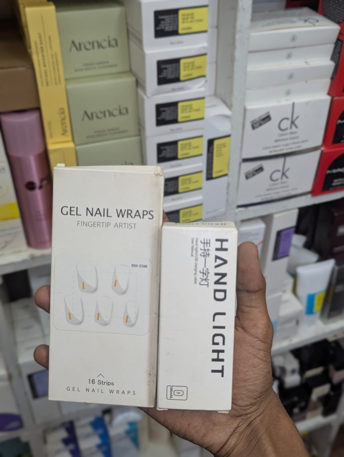 Gel Nail Wraps & Hand Light Set Cosmia.pk
