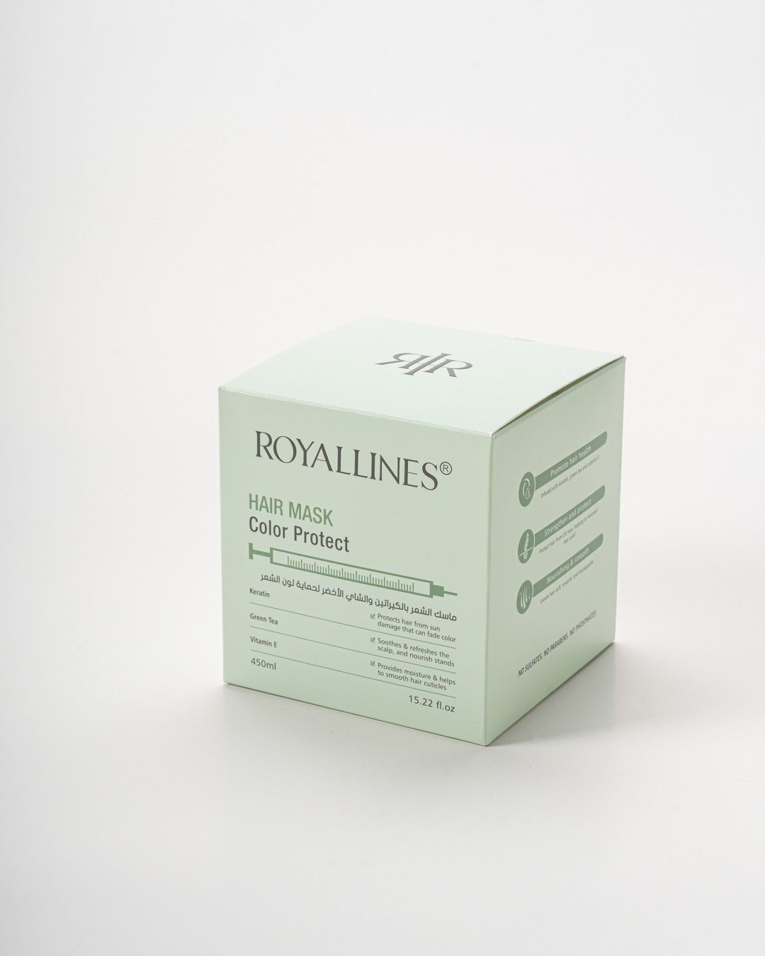 ROYALLINES Keratin & Green Tea Color Protect Hair Mask (450ml) ROYALLINES