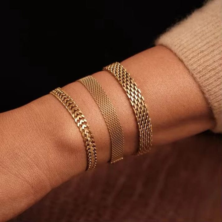 Stainless Steel 3 Bracelet Set Cosmia.pk
