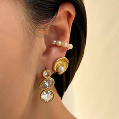Stainless Steel Water & Tarnish Resistant Earrings Cosmia.pk