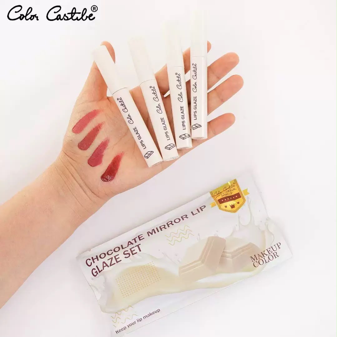 Color Castle Chocolate Mirror Lip Glaze Set Color Castle