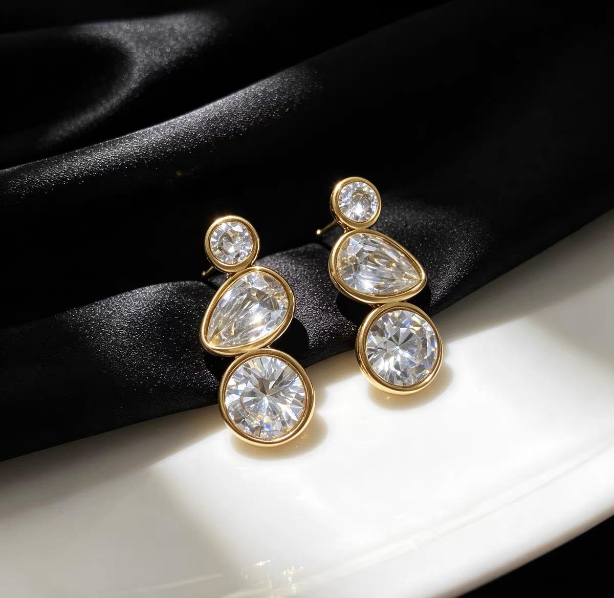 Stainless Steel Water & Tarnish Resistant Earrings Cosmia.pk