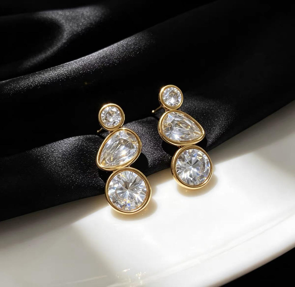 Stainless Steel Water & Tarnish Resistant Earrings Cosmia.pk