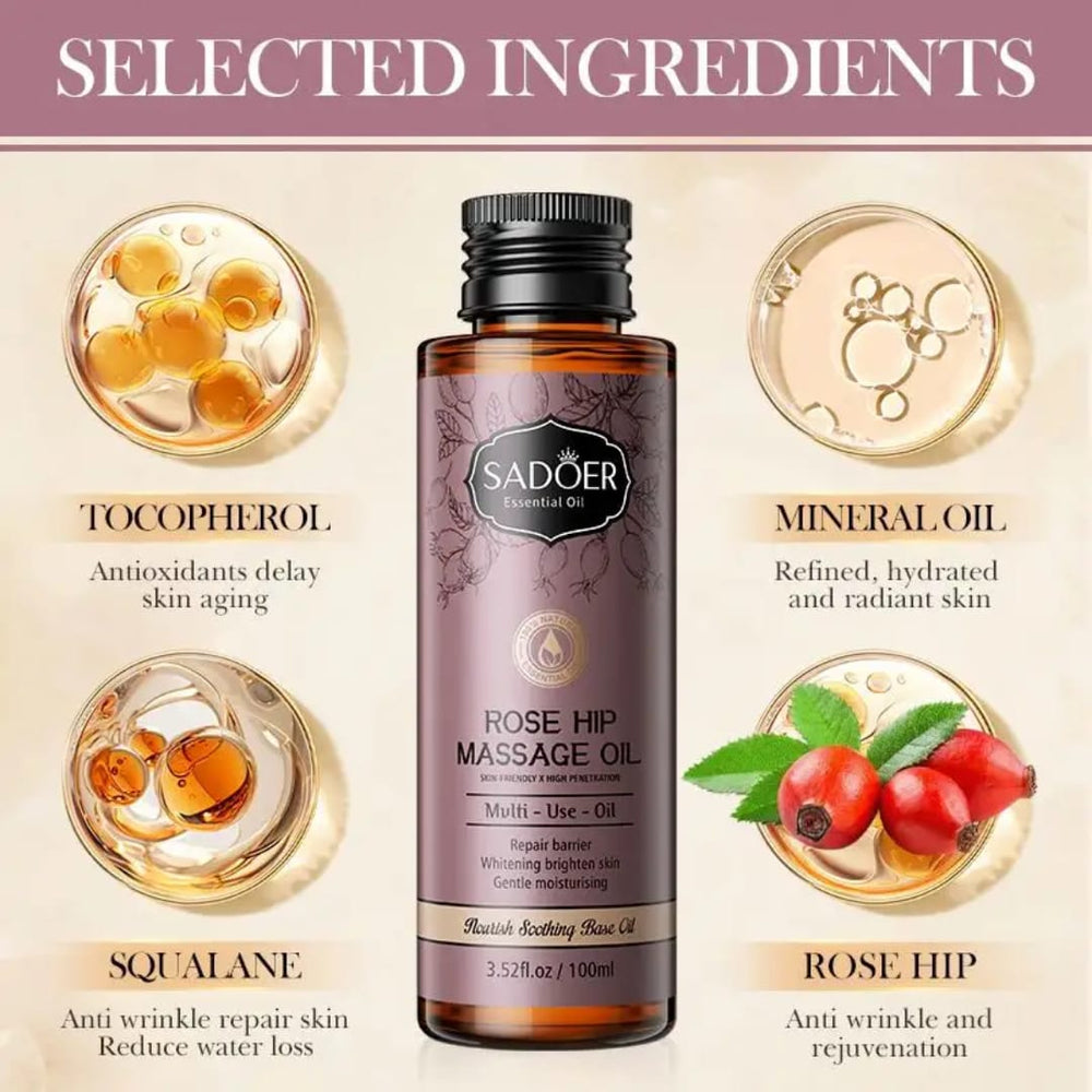 SADOER Rose Glycerin Basic Massage Oil SADOER
