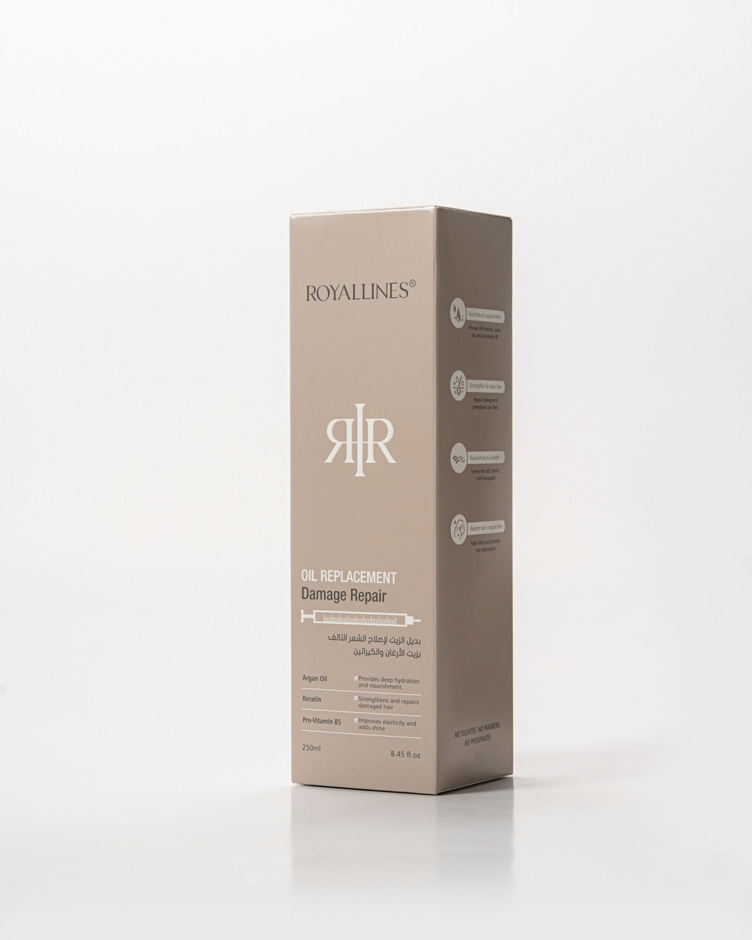 ROYALLINES Argan Oil & Keratin Damage Repair Oil Replacement (250ml) ROYALLINES