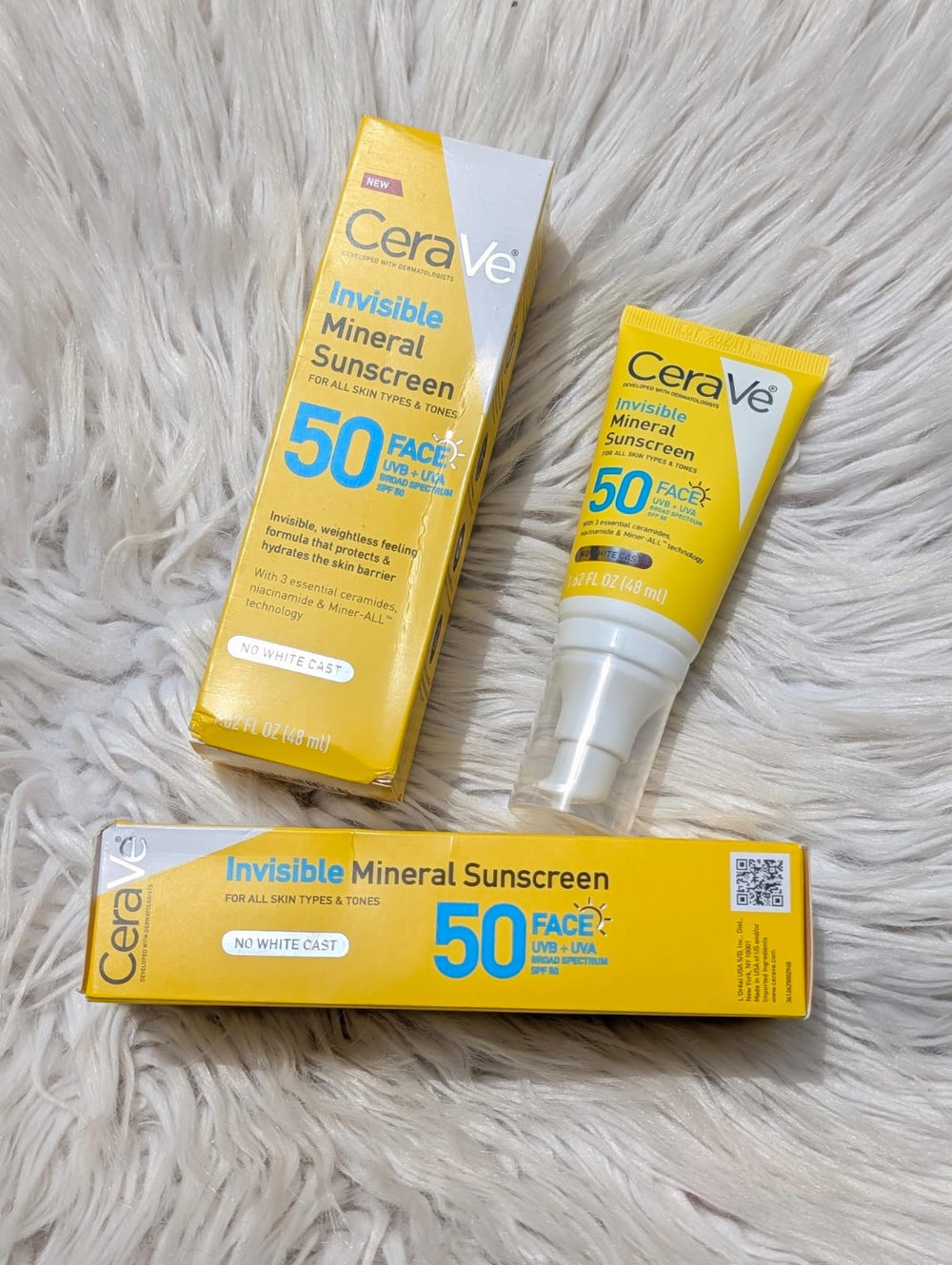 CeraVe Invisible Mineral Sunscreen SPF50 48ml CeraVe