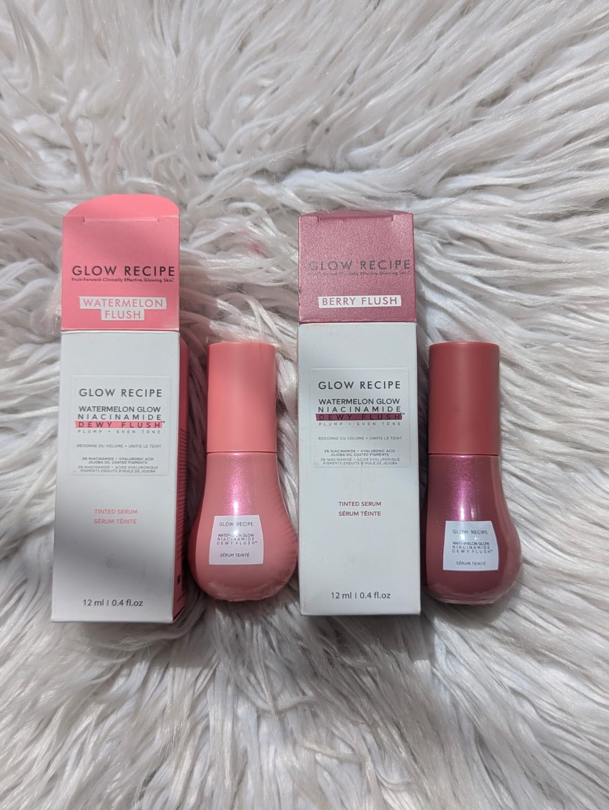 Glow Recipe Niacinamide Dewy Flush Tinted Liquid Blush Serum 2pcs Set Glow Recipe