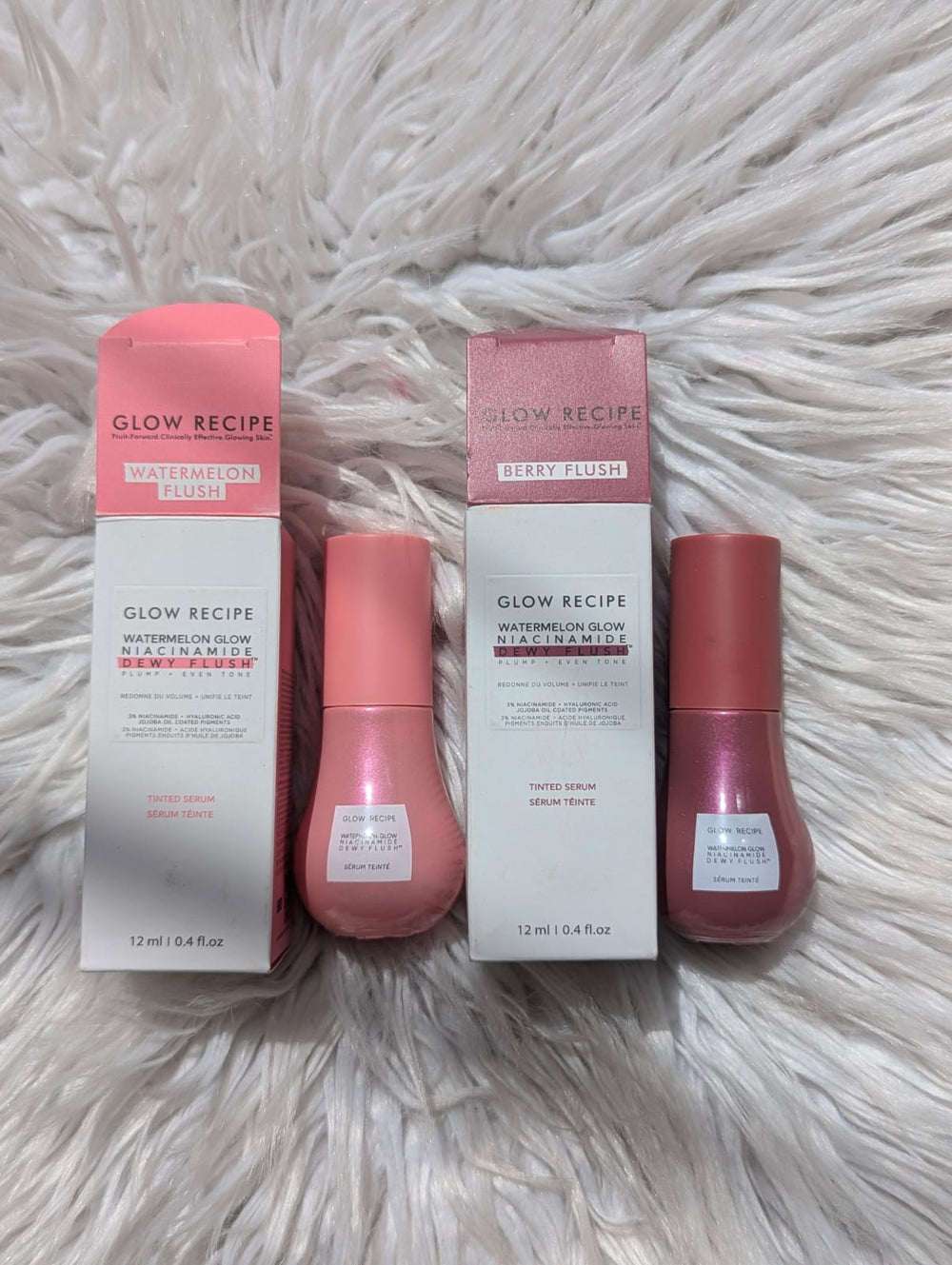 Glow Recipe Niacinamide Dewy Flush Tinted Liquid Blush Serum 2pcs Set Glow Recipe