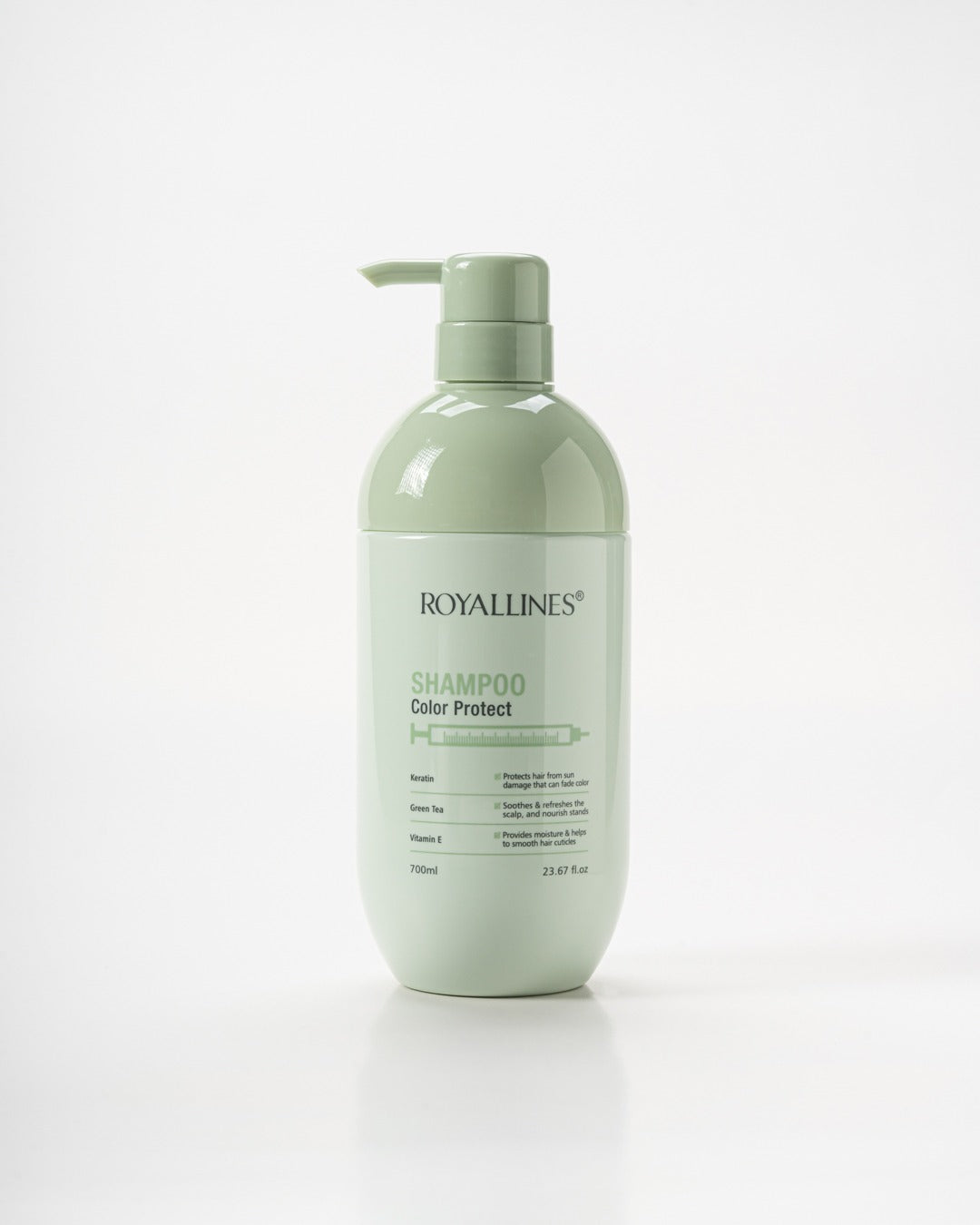ROYALLINES Keratin & Green Tea Color Protect Shampoo (700ml) ROYALLINES