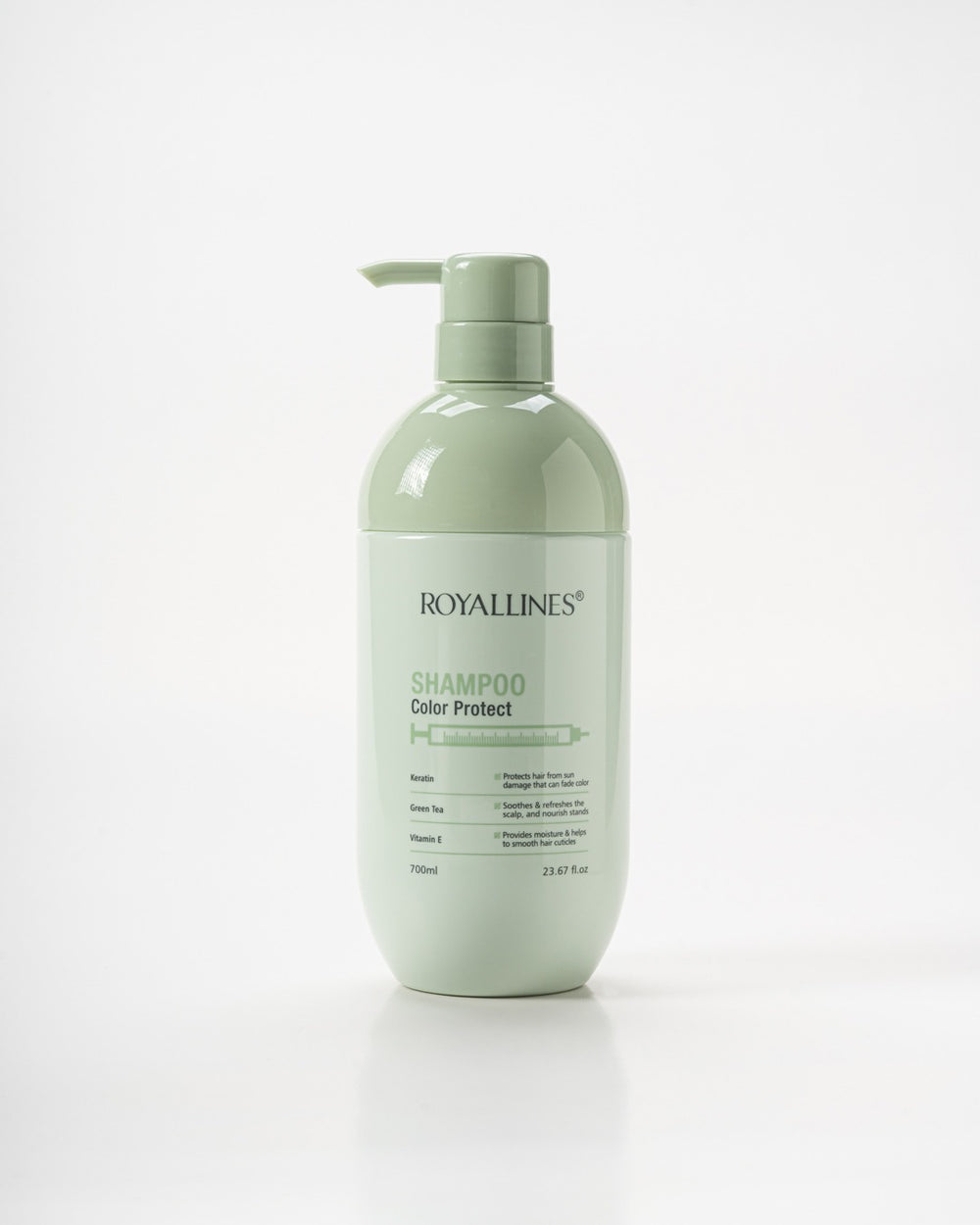 ROYALLINES Keratin & Green Tea Color Protect Shampoo (700ml) ROYALLINES