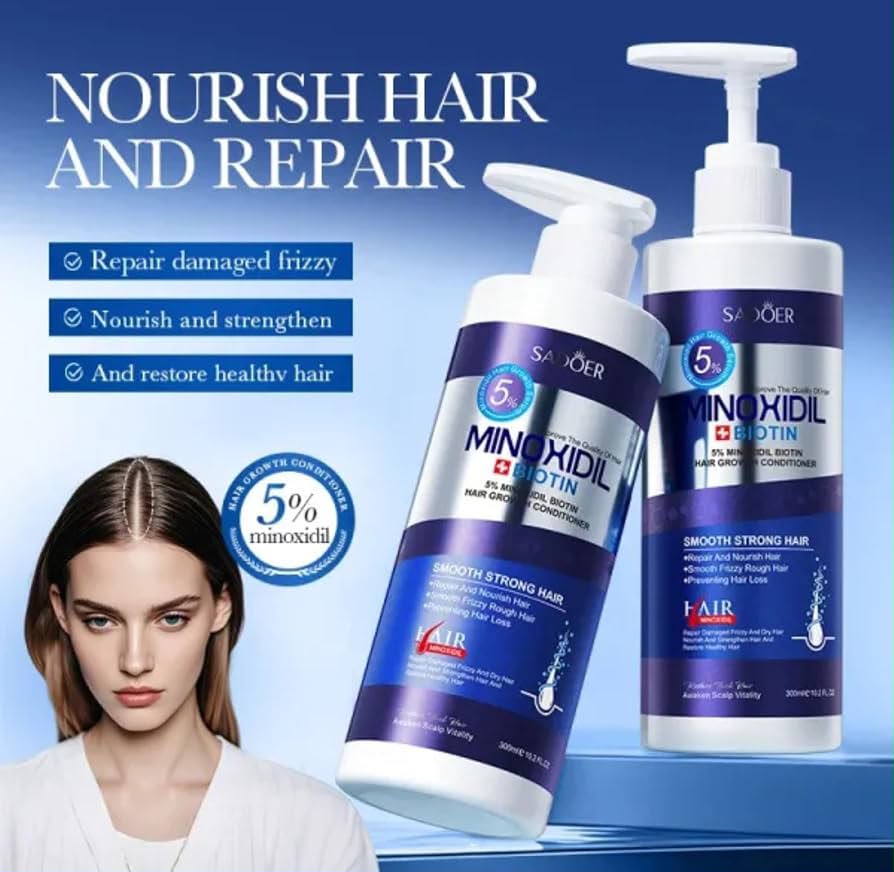 SADOER Minoxidil Biotin Hair Growth Conditioner 300ml SADOER