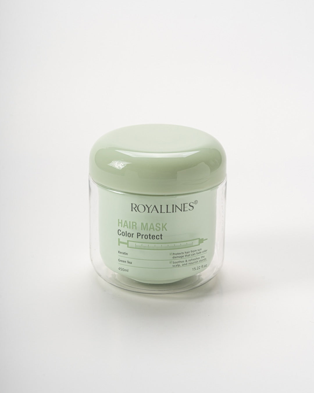 ROYALLINES Keratin & Green Tea Color Protect Hair Mask (450ml) ROYALLINES