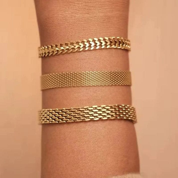 Stainless Steel 3 Bracelet Set Cosmia.pk