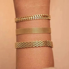 Stainless Steel 3 Bracelet Set Cosmia.pk