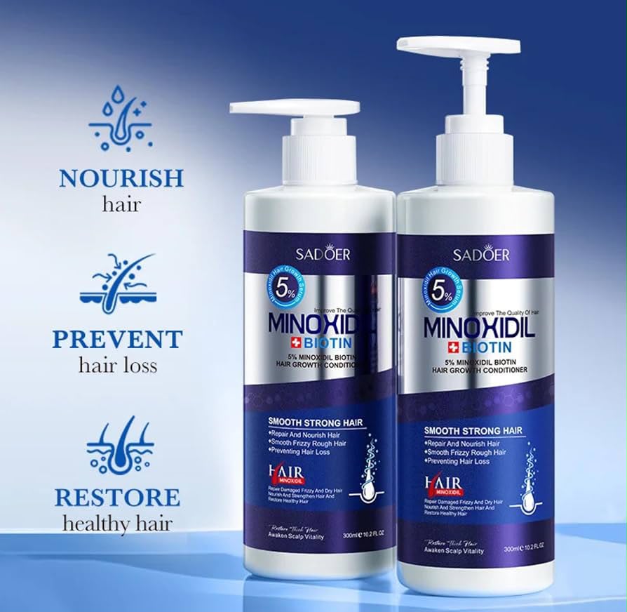 SADOER Minoxidil Biotin Hair Growth Conditioner 300ml SADOER