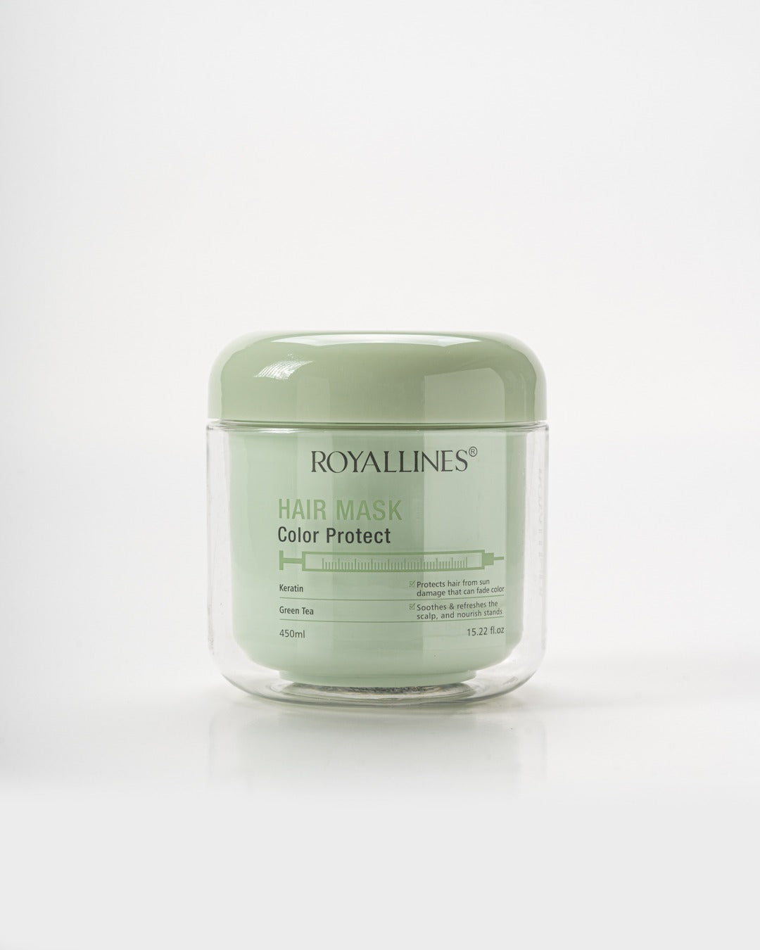 ROYALLINES Keratin & Green Tea Color Protect Hair Mask (450ml) ROYALLINES