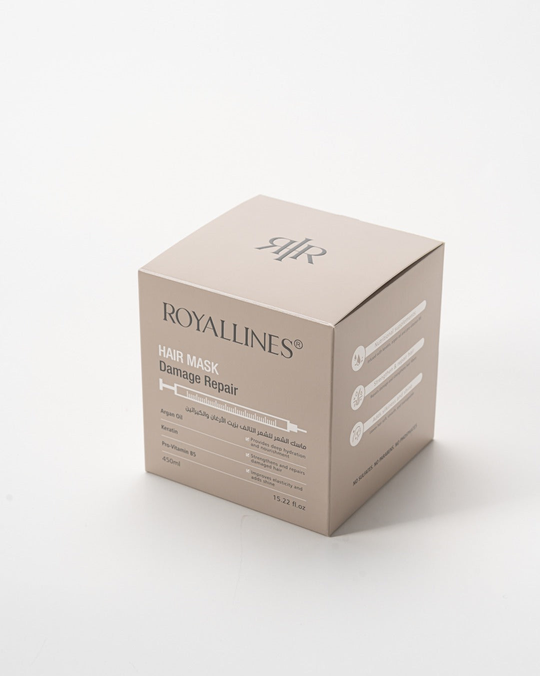 ROYALLINES Argan Oil & Keratin Damage Repair Hair Mask (450ml) ROYALLINES