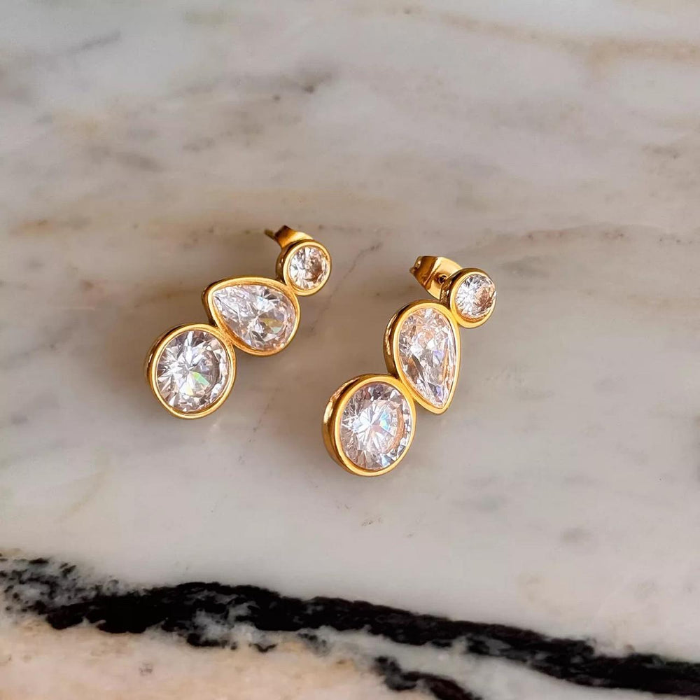 Stainless Steel Water & Tarnish Resistant Earrings Cosmia.pk