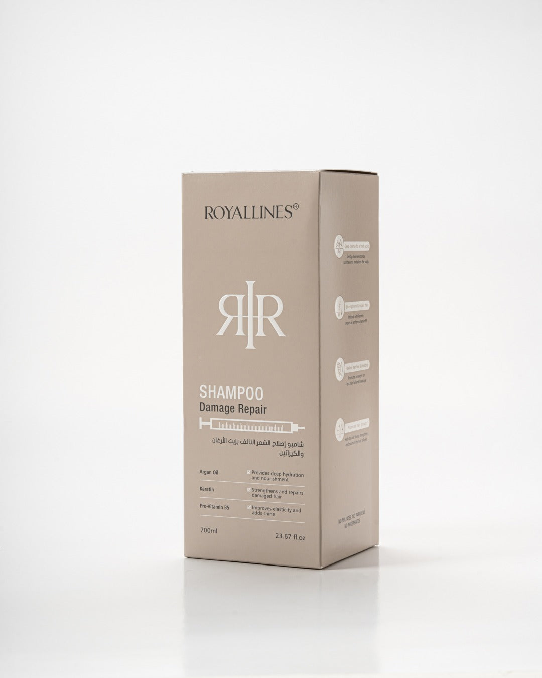 ROYALLINES Argan Oil & Keratin Damage Repair Shampoo (700ml)