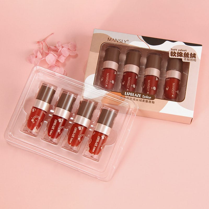 Mansly 4in1 Lipglaze Colour Set Mansly