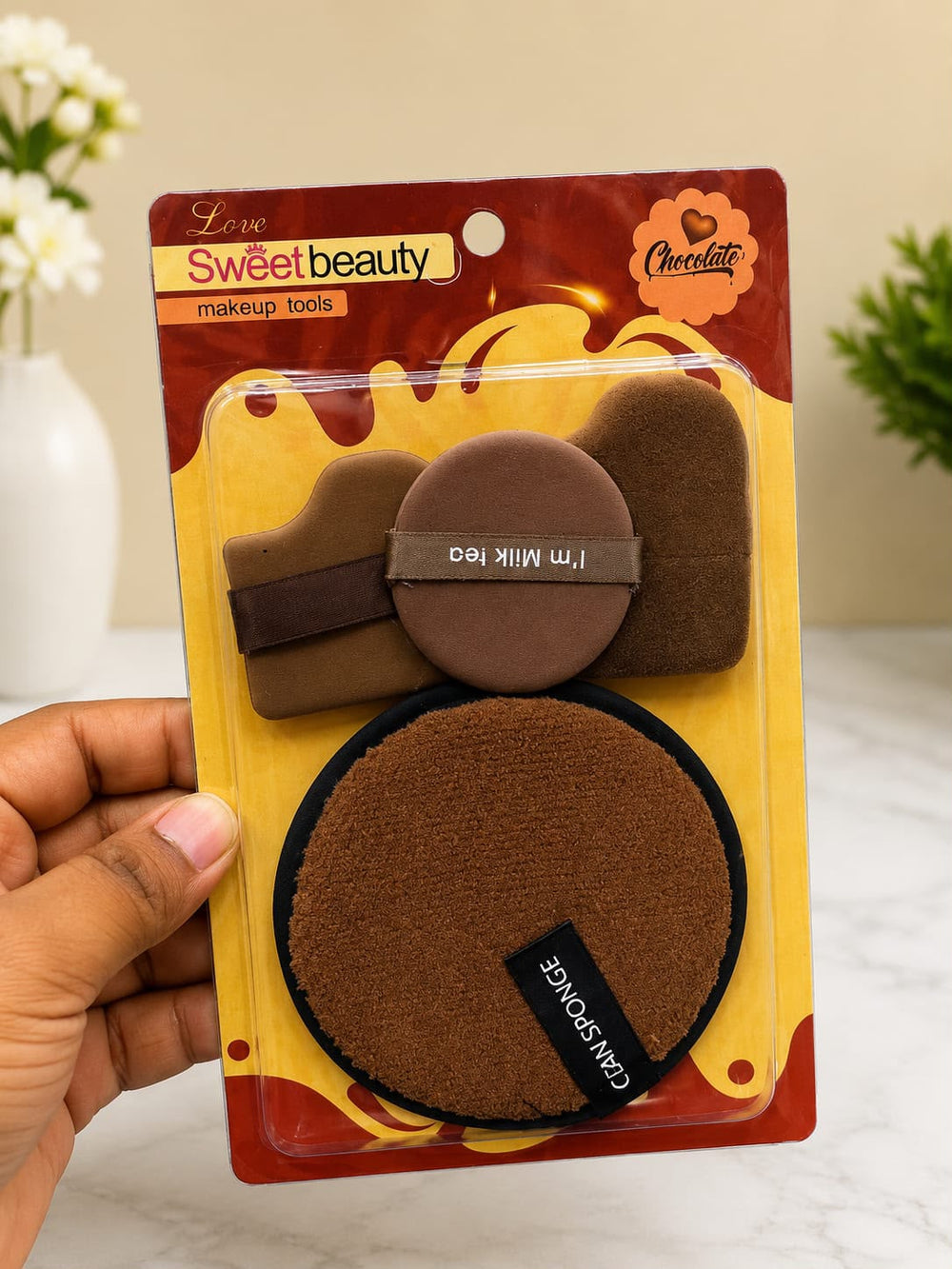 Sweet Beauty Chocolate 4-in-1 Makeup Sponge Set Sweet Beauty