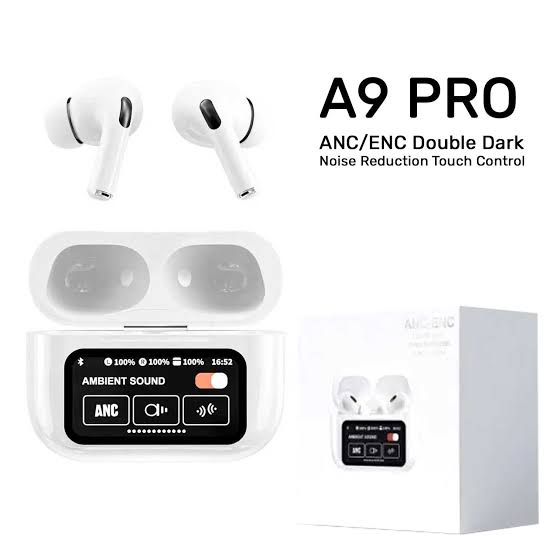 A9 Pro ANC/ENC Wireless Earbuds with Smart Display Cosmia.pk