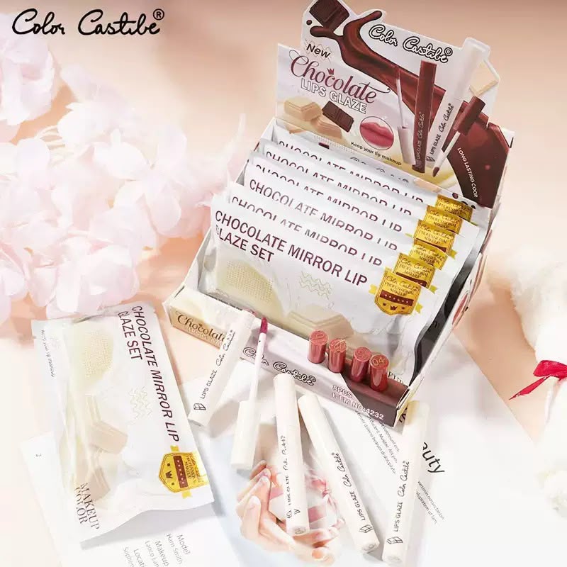 Color Castle Chocolate Mirror Lip Glaze Set Color Castle
