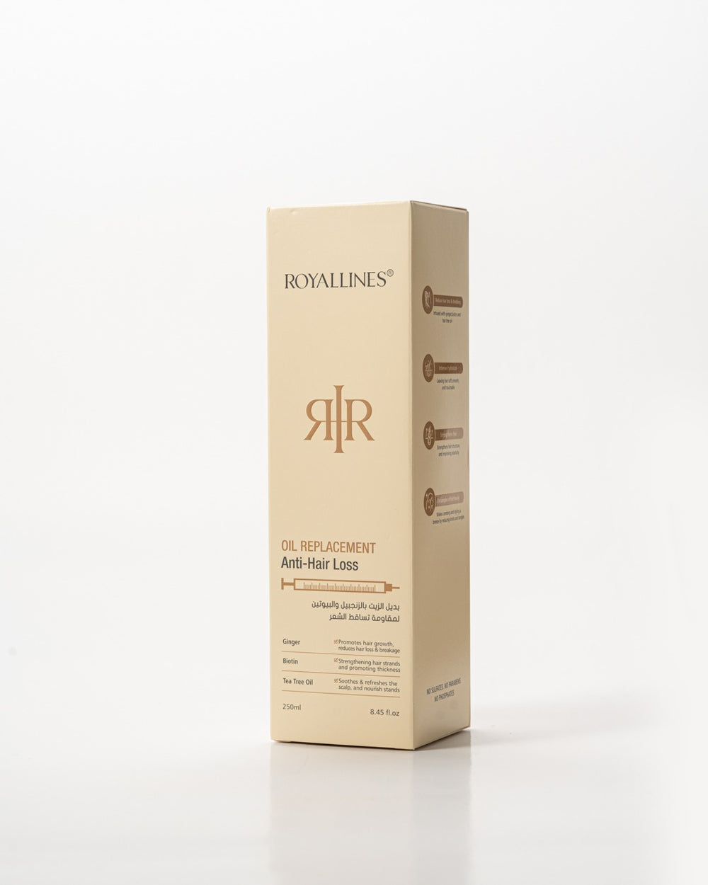 ROYALLINES Ginger & Biotin Anti-Hair Loss Oil Replacement (250ml) ROYALLINES