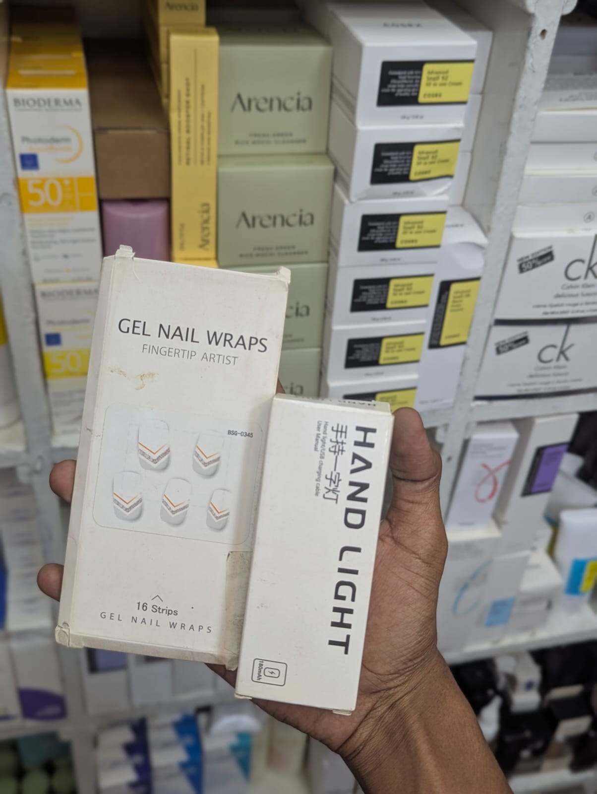 Gel Nail Wraps & Hand Light Set Cosmia.pk