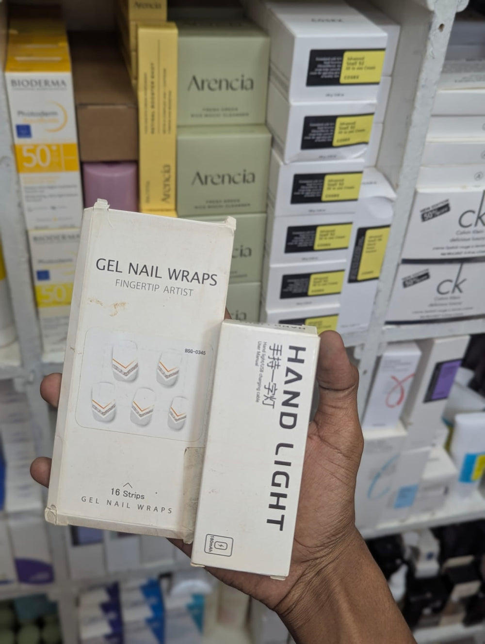 Gel Nail Wraps & Hand Light Set Cosmia.pk