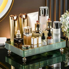 Multipurpose Transparent cosmetics storage Tray Cosmia