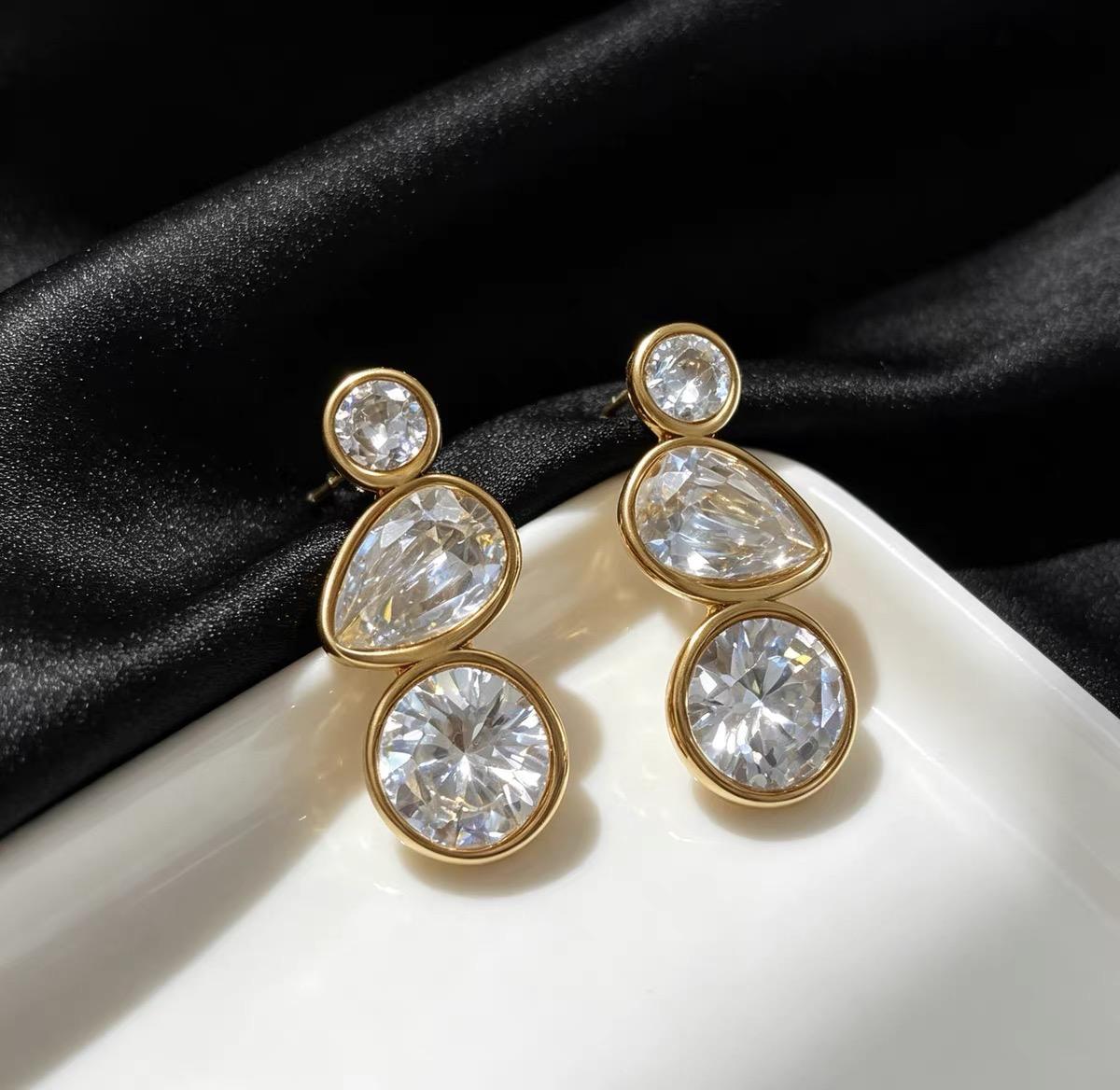 Stainless Steel Water & Tarnish Resistant Earrings Cosmia.pk
