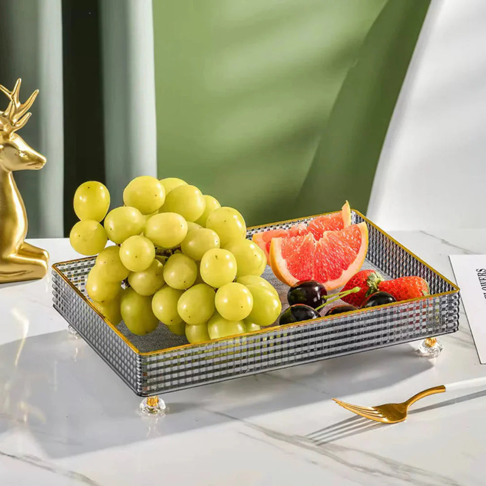 Multipurpose Transparent cosmetics storage Tray Cosmia