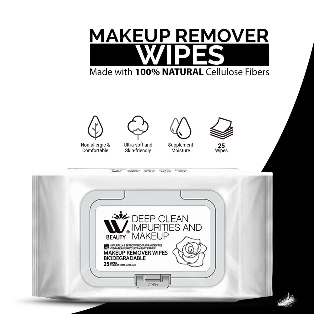 WBM Beauty Makeup Remover Wipes (25 Pieces) WBM