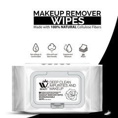 WBM Beauty Makeup Remover Wipes (25 Pieces) WBM
