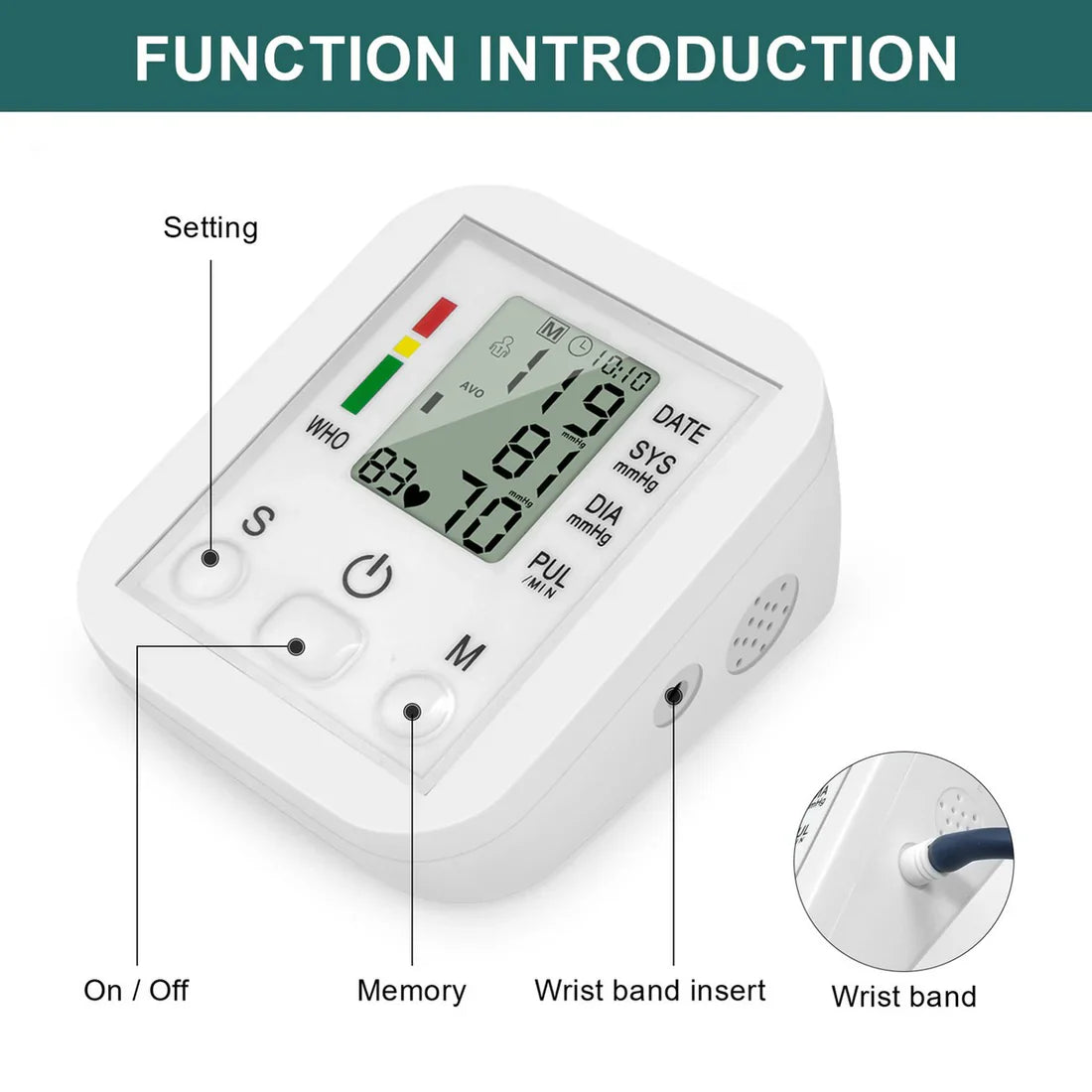 Digital BP apparatus Arm Type Blood Pressure Monitor Cosmia.pk
