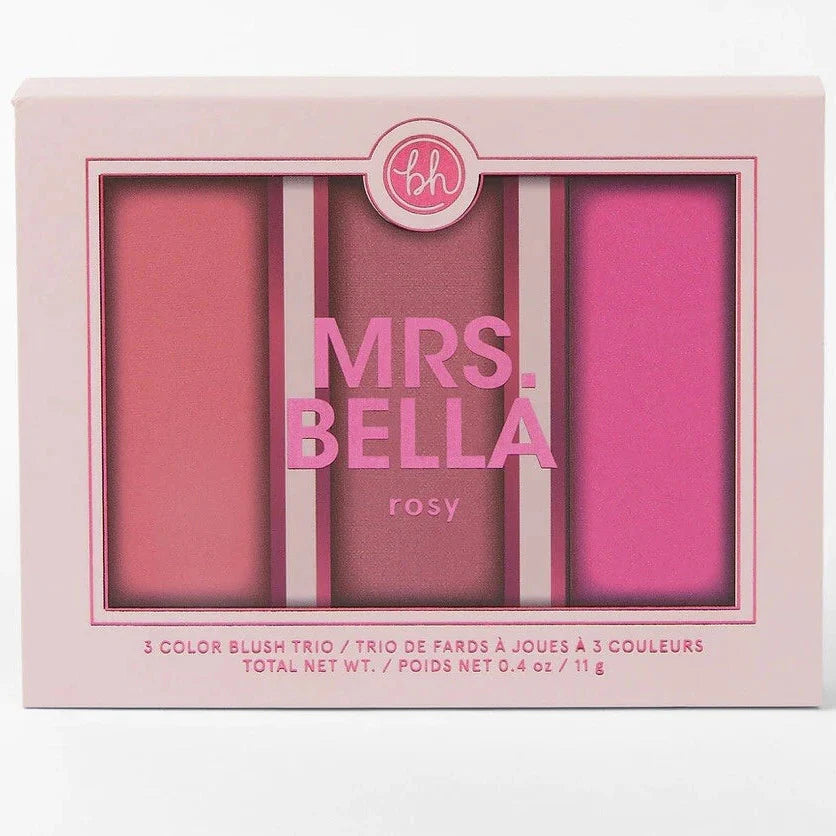Bh Comsetics Mrs. Bella Rosy Blush Palette - 3 Colors BH Cosmetics