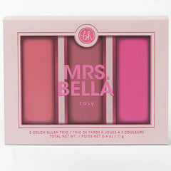 Bh Comsetics Mrs. Bella Rosy Blush Palette - 3 Colors BH Cosmetics