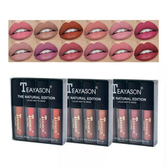 4pcs/set Teayason Waterproof Matte Liquid Lipstick Teayason