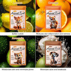 SADOER Pack of 08 Animal Fresh Fruit Natural Animal Series Facial Sheet Mask Sadoer