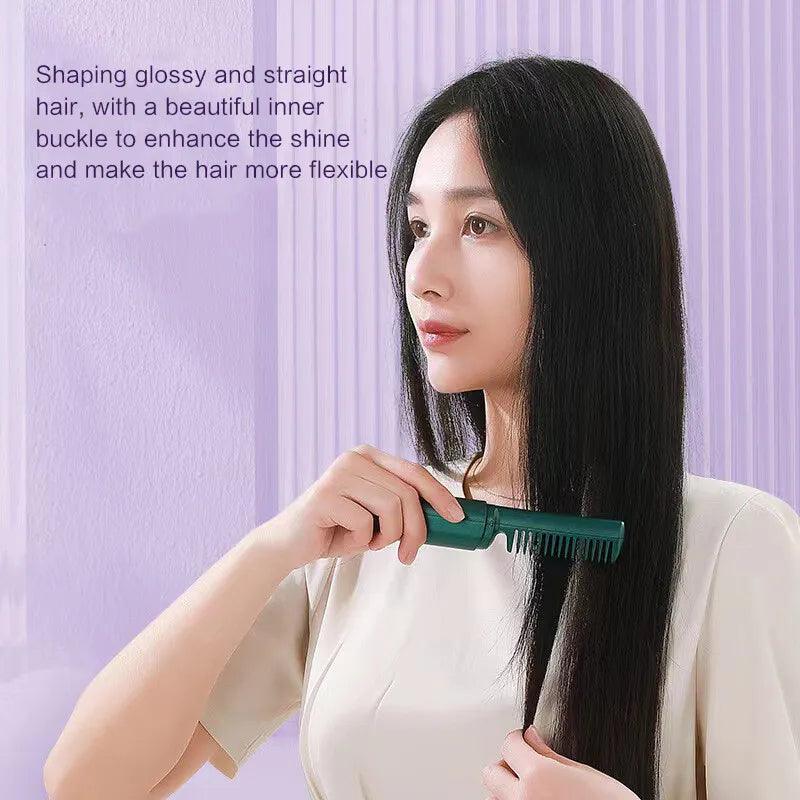 Mini 2 in 1 Professional Wireless Rechargeable Hair Straightener Cosmia.pk