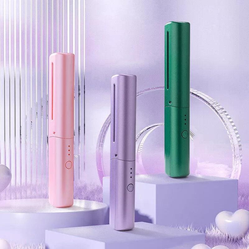 Mini 2 in 1 Professional Wireless Rechargeable Hair Straightener Cosmia.pk