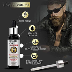 Natural Beard Growth Anti Hair Loss Beard Oil - 60ml Cosmia.pk