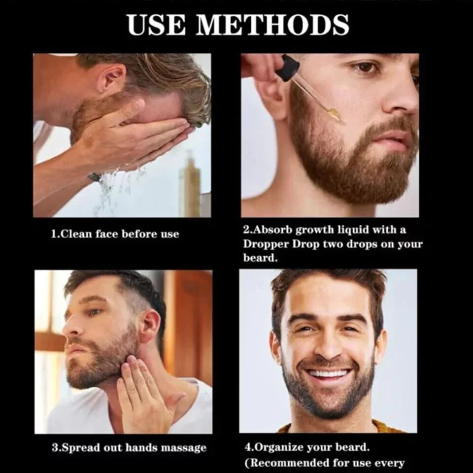 Natural Beard Growth Anti Hair Loss Beard Oil - 60ml Cosmia.pk