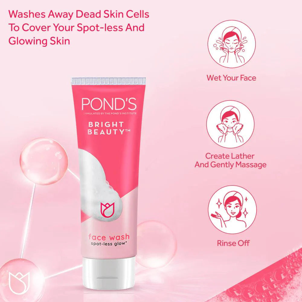 Bundle - Ponds Super Light Gel - 50G + Ponds Bright Beauty Face Wash - 50g Pond's