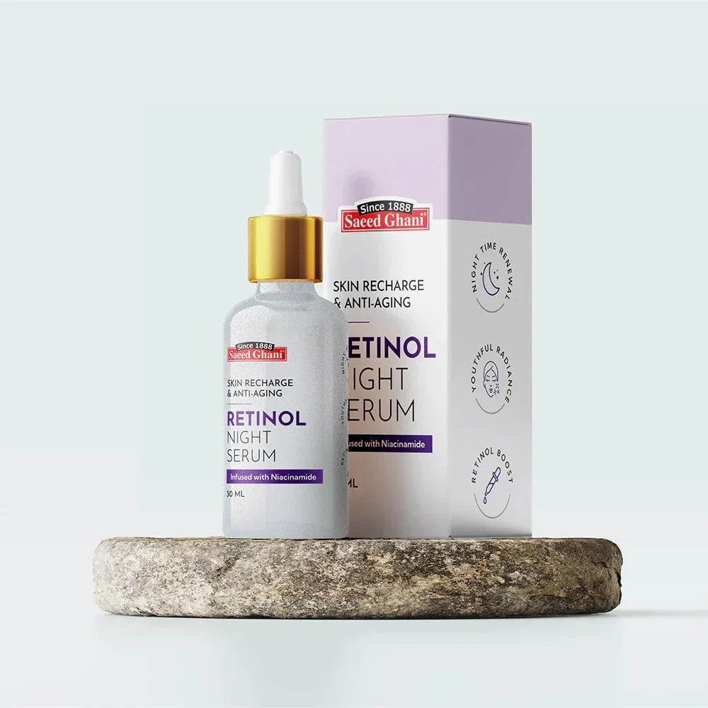 Saeed Ghani Retinol Skin Recharge &amp; Anti-Aging Night Serum - 30ml Saeed Ghani
