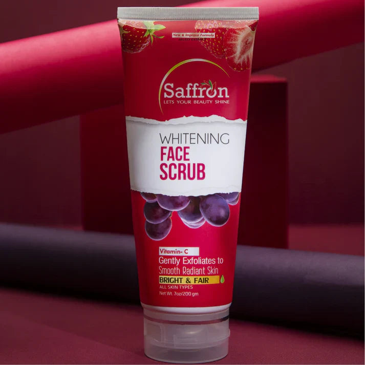Saffron Whitening Scrub Tube - 200gm Saffron