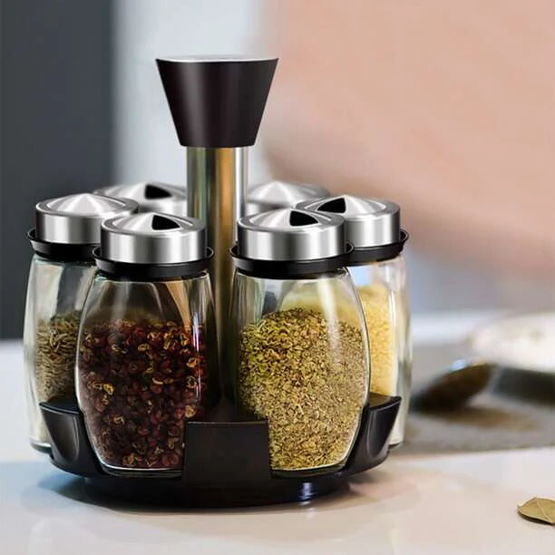Rotatable Spice Bottle Rack Cosmia.pk